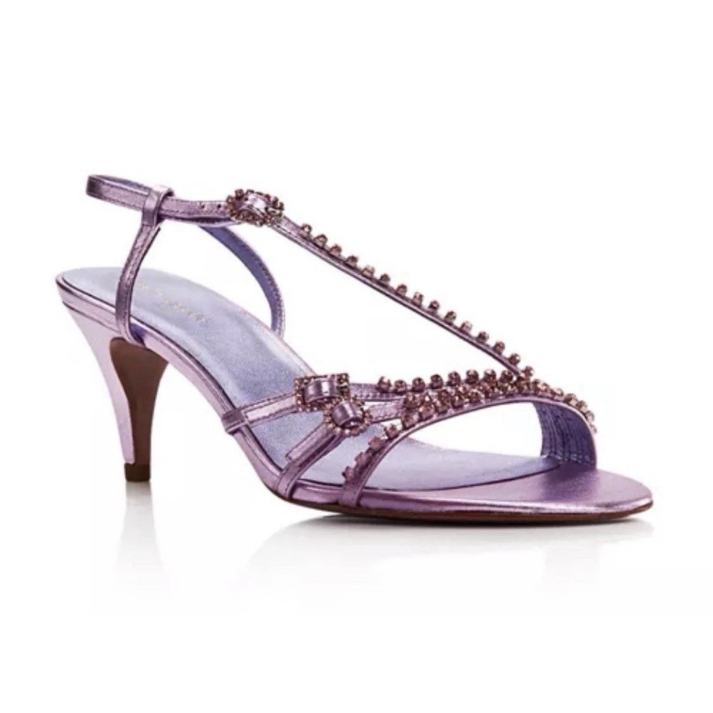Kate Spade New York Makenna Rhinestone Embellished High-Heel Sandals Pink Fairy